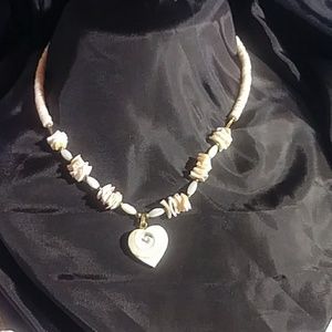 Hand- carved Heart Necklace